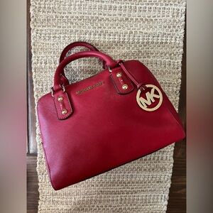 Michael Kors Cherry Red Satchel